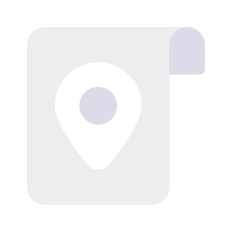 An icon of location file up for premium use vector