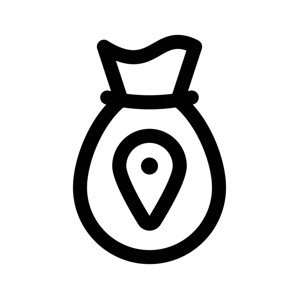 Well designed icon of bank location in modern style vector