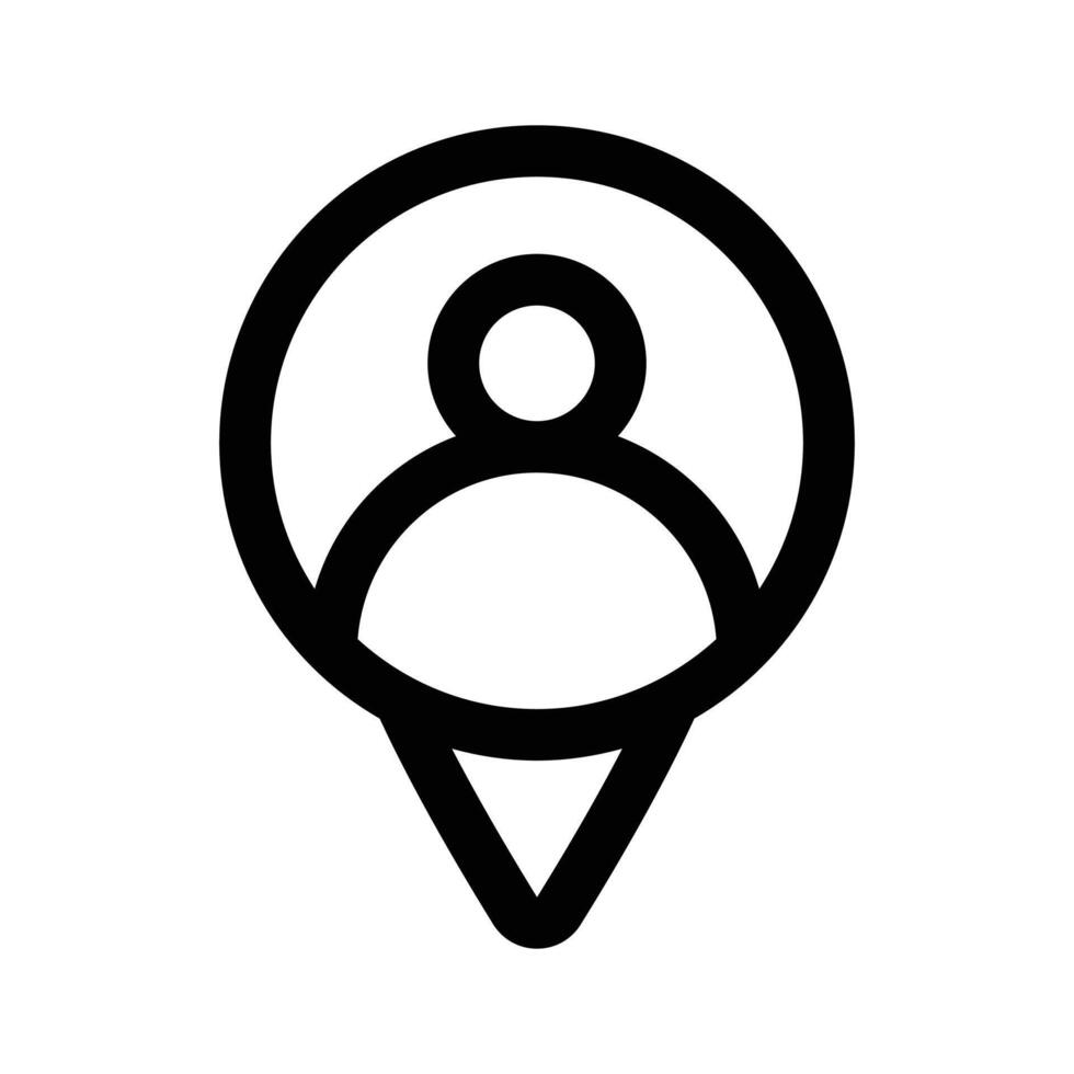 Grab this amazing icon of user location in editable style vector
