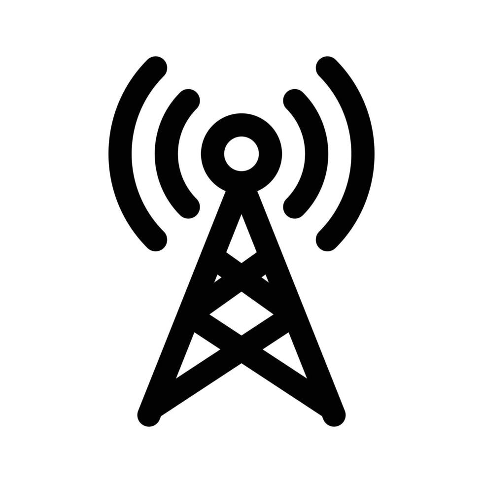 A broadband network antenna icon design, premium vector