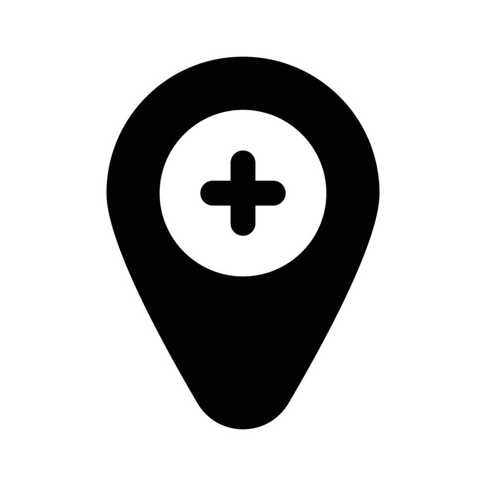 Get this creative icon of add location in editable style vector