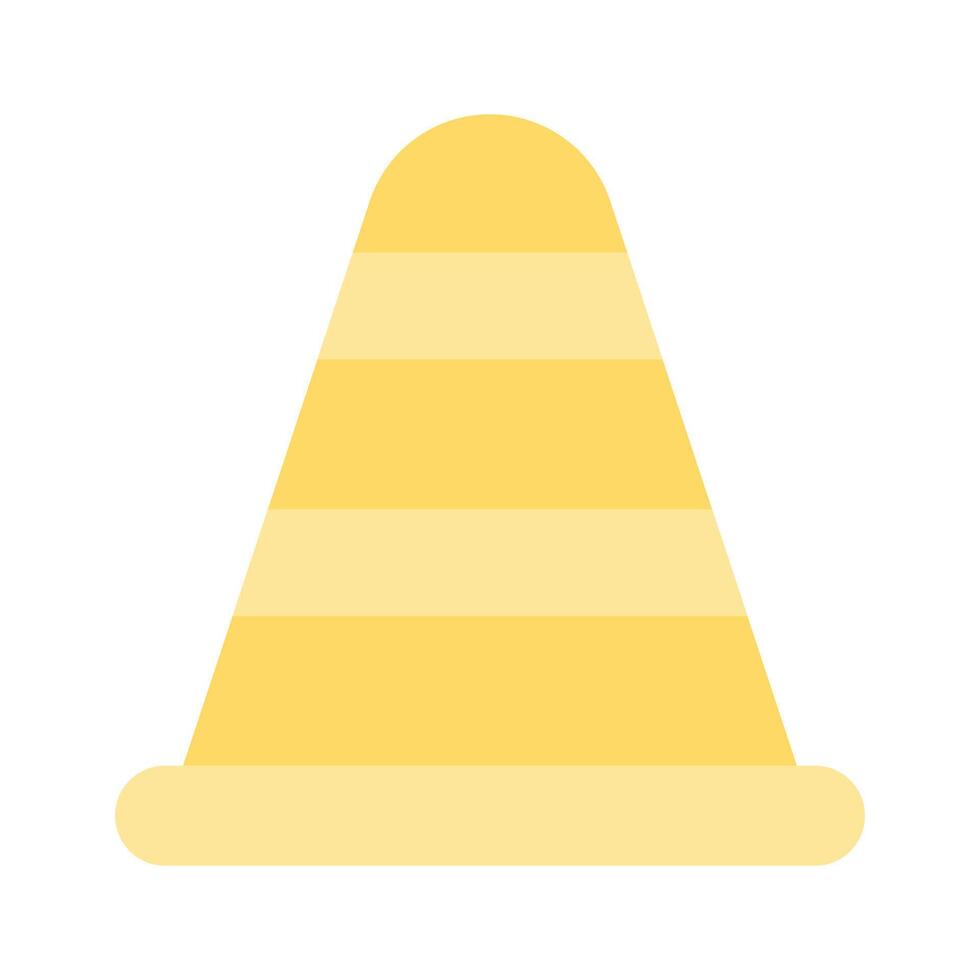 An amazing icon of traffic cone in modern style vector