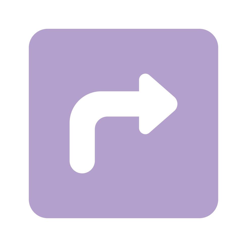 Turn Right sign design, traffic road sign vector