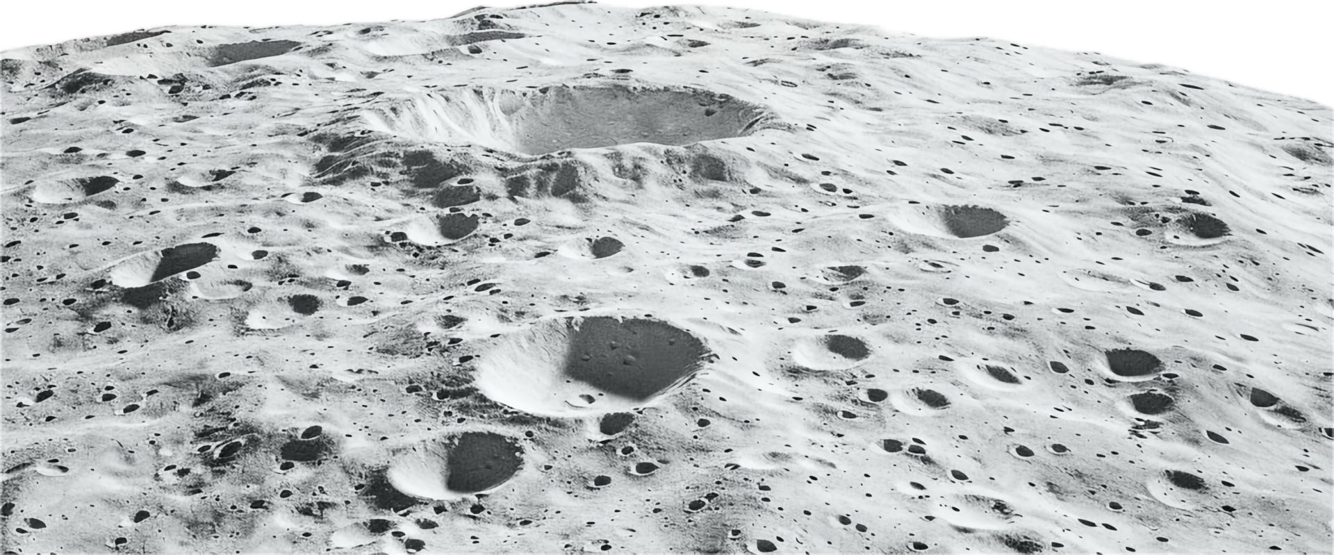 Close-Up View of Moon Surface Craters. png