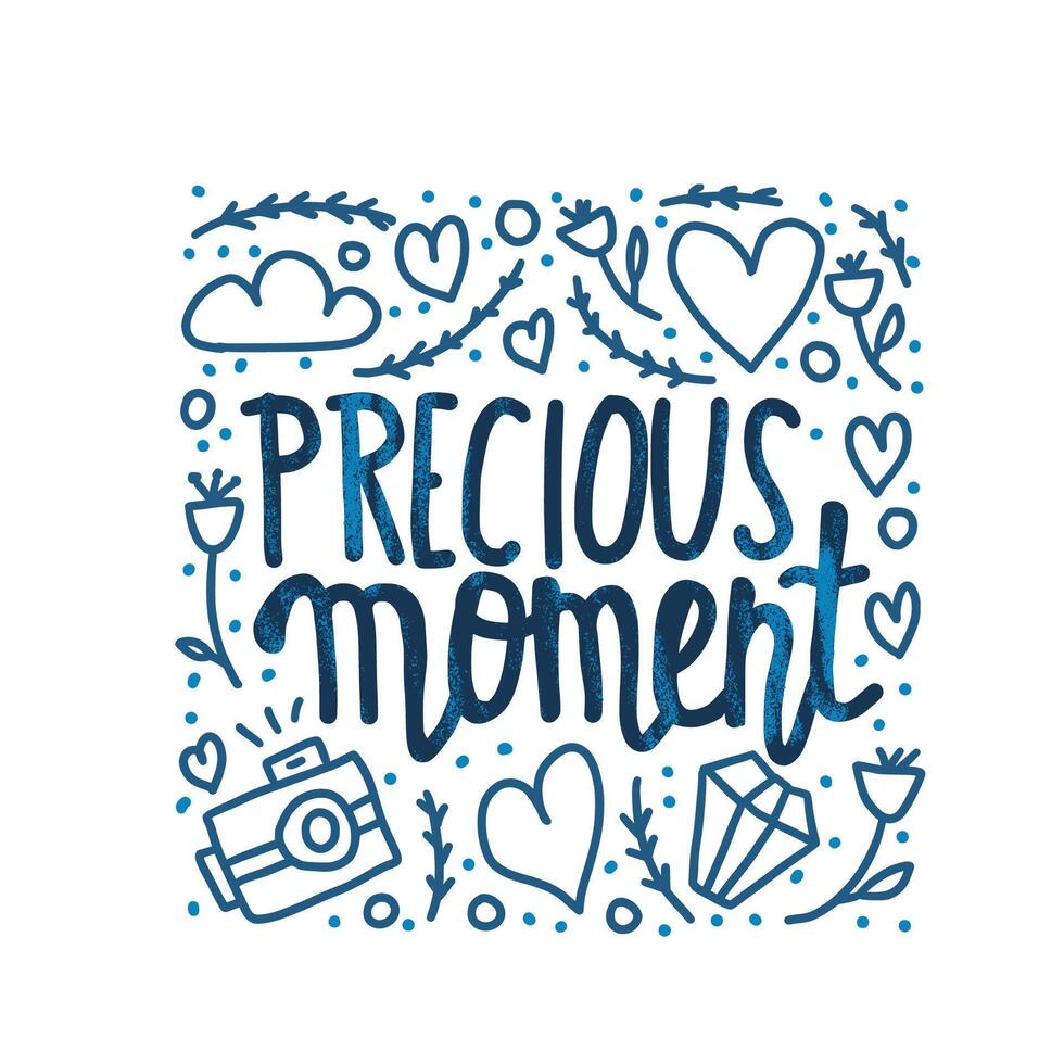 Precious moment poster. concept design. vector