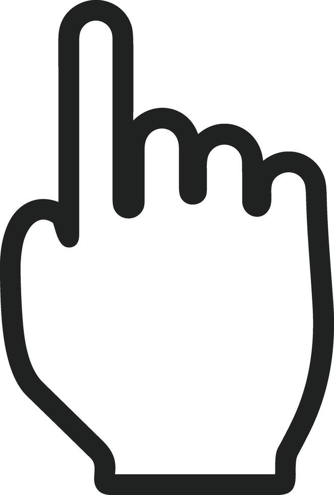 Hand with finger icon symbol image for gesture illustration vector