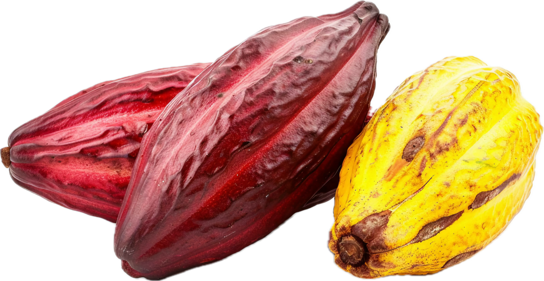 Ripe Yellow Cacao Pod Close-Up. png