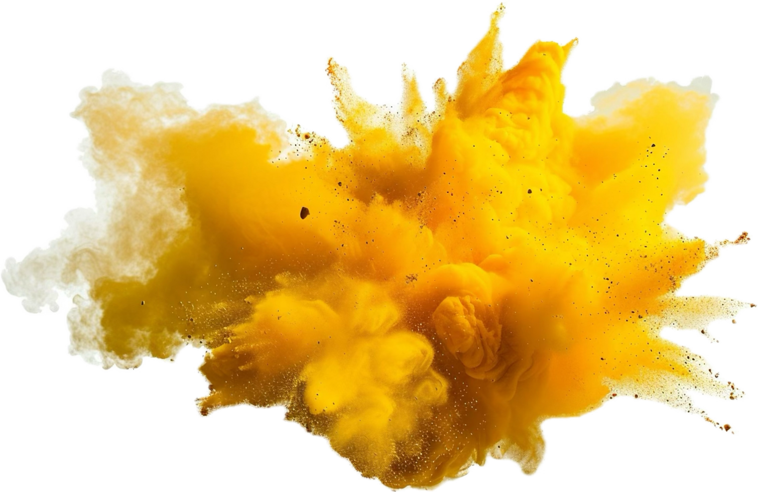 Vibrant Yellow Ink Explosion in Water. 45877794 PNG