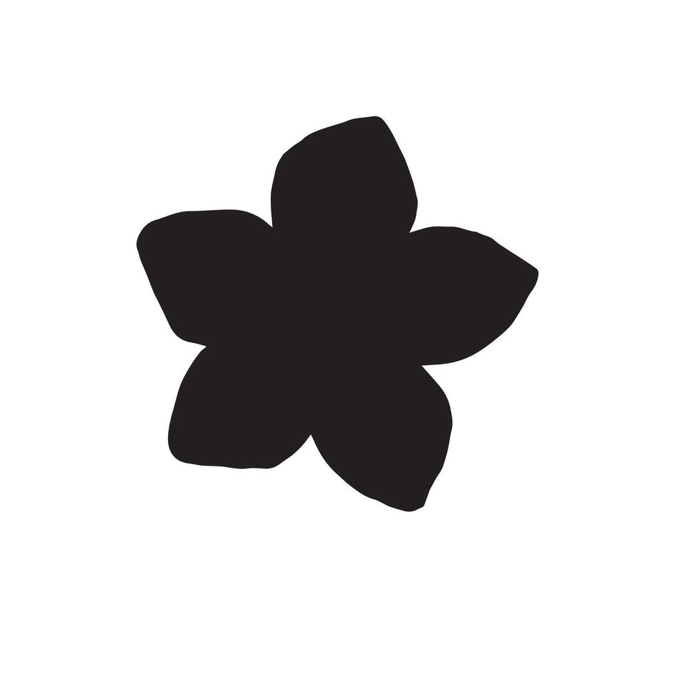 Hand drawn doodle sketch forget me not vector