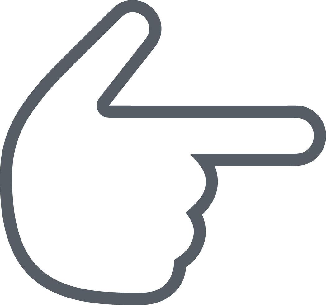 Hand with finger icon symbol image for gesture illustration vector