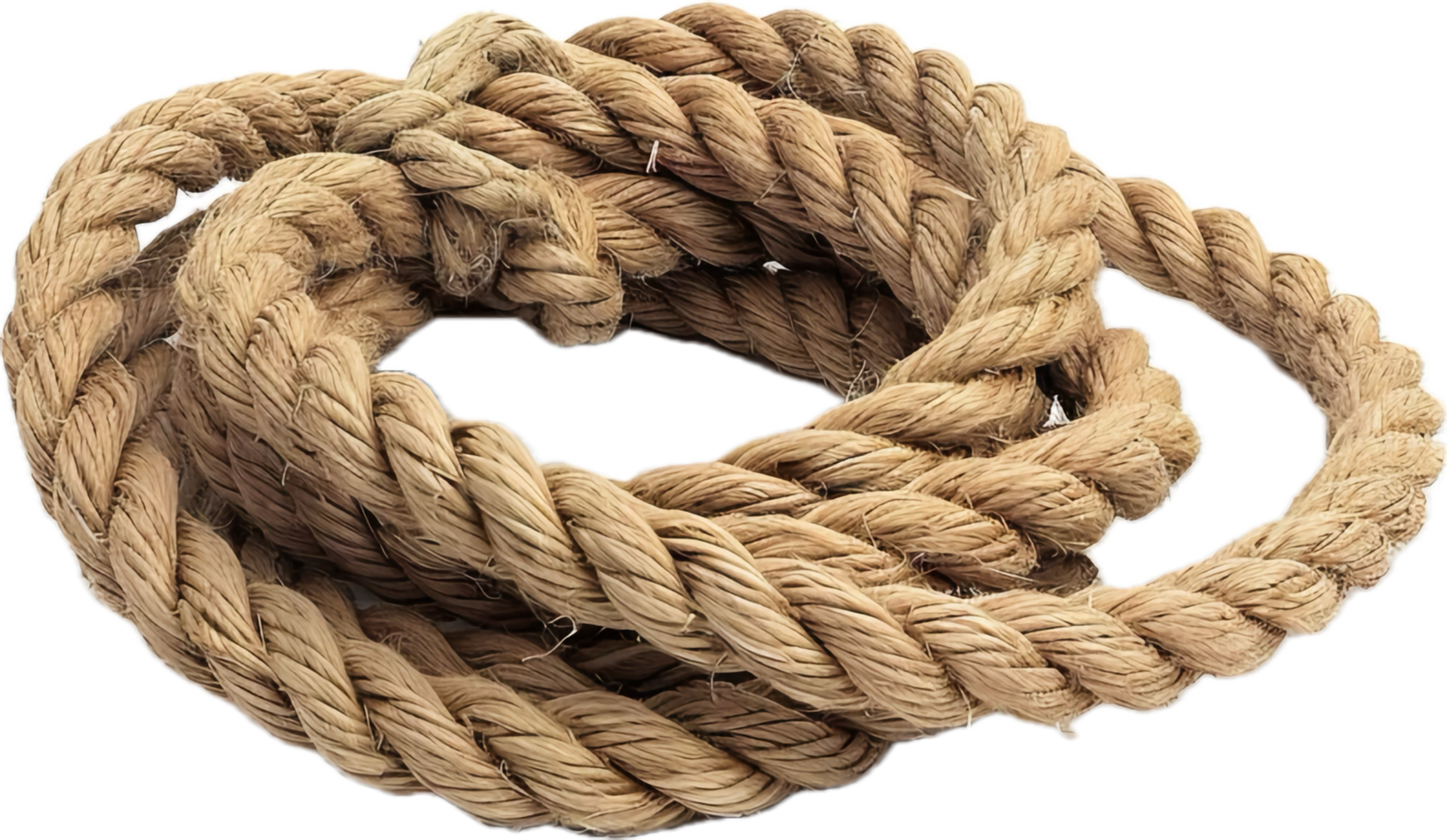 Coiled Thick Natural Fiber Rope. png