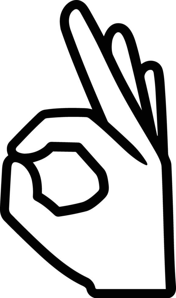 Hand with finger icon symbol image for gesture illustration vector