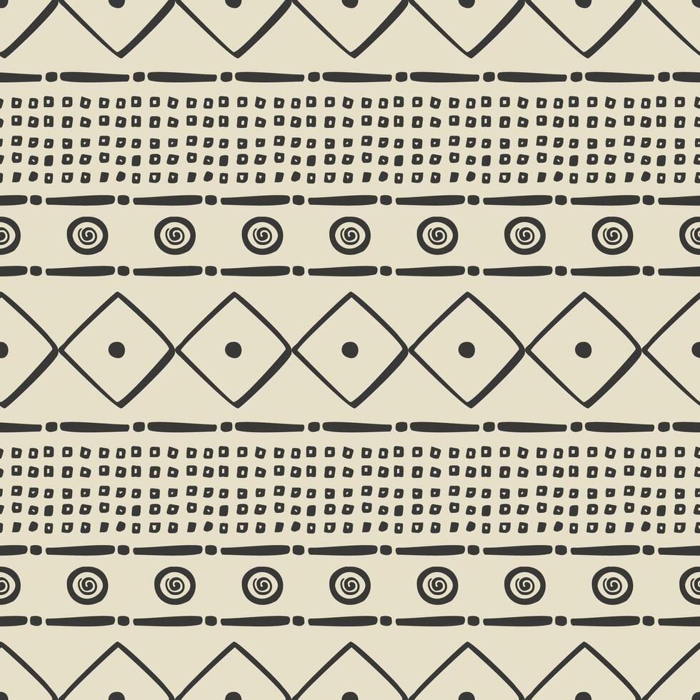 abstract ethnic border seamless pattern vector