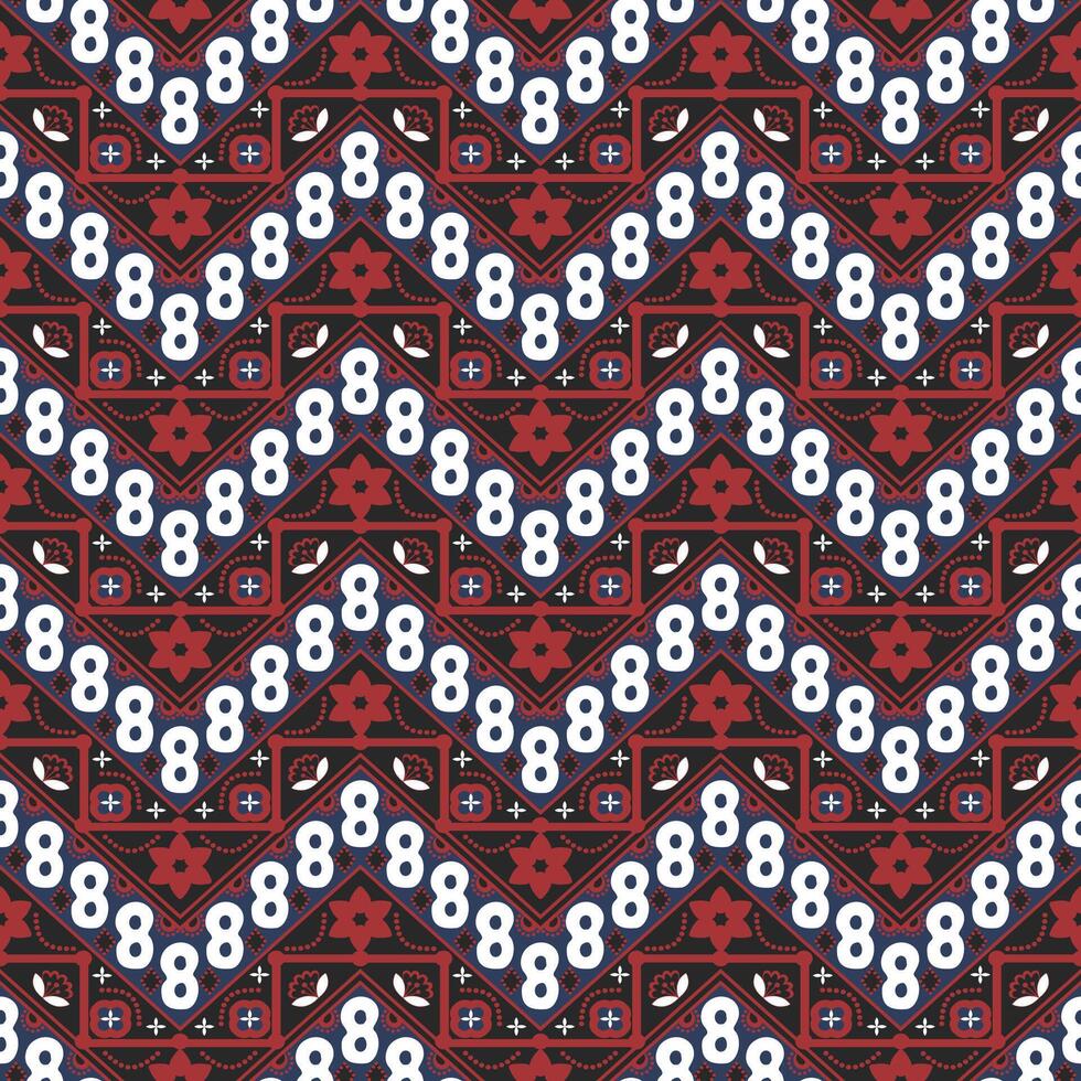 indonesian ethnic traditional batik pattern vector