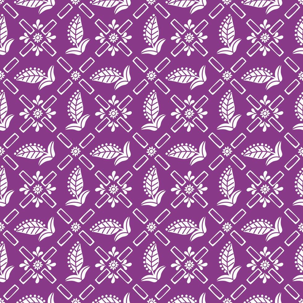abstract vintage ethnic leaves batik vector
