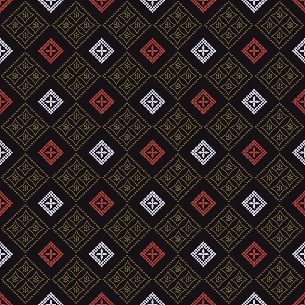 Indonesian abstract batik seamless pattern vector