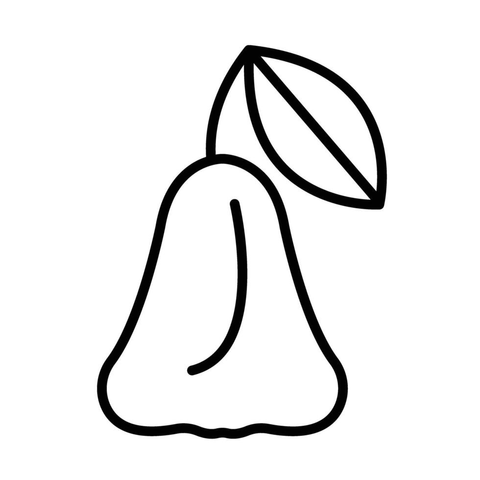 Jambo fruit Line Icon Design vector