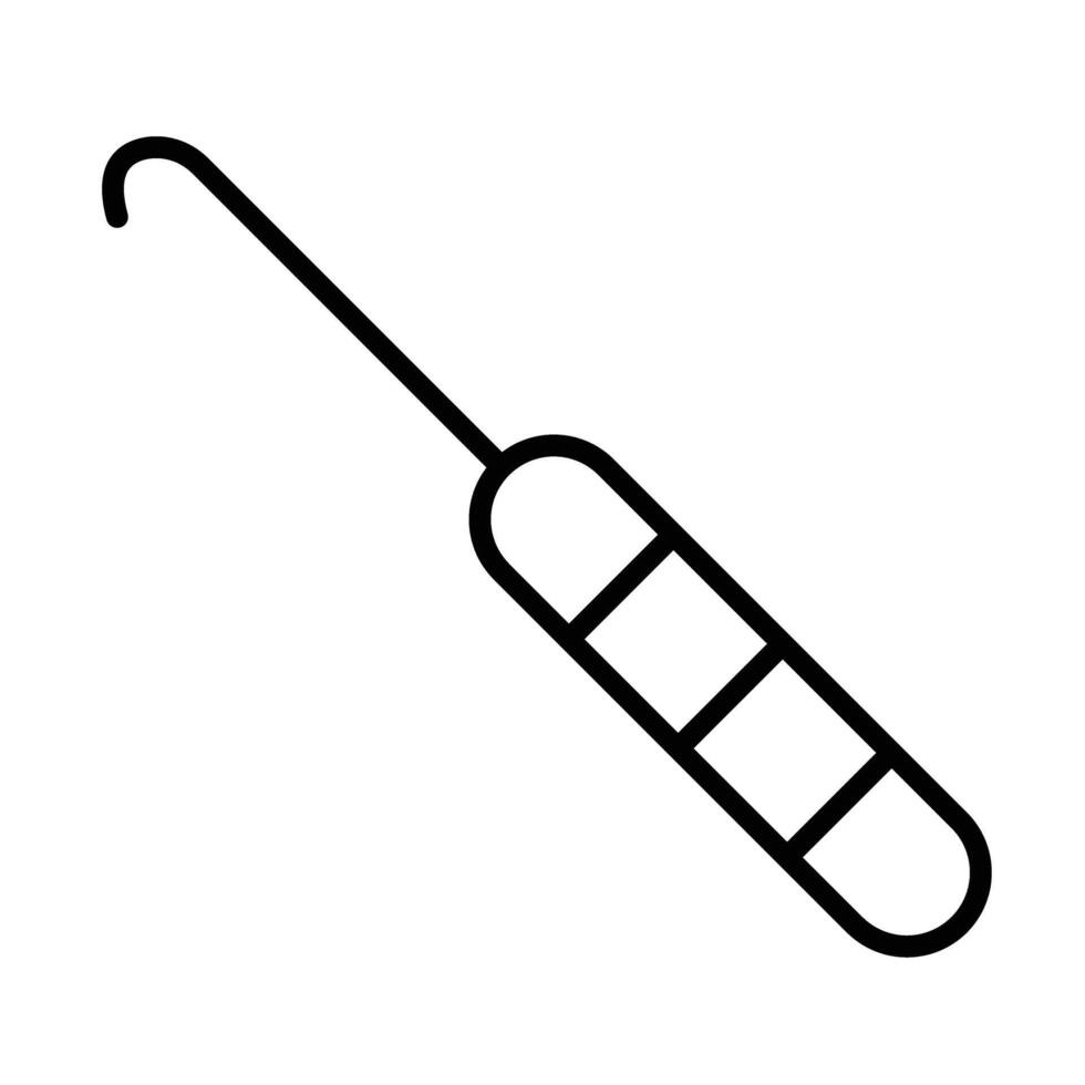 Crochet Line Icon Design vector
