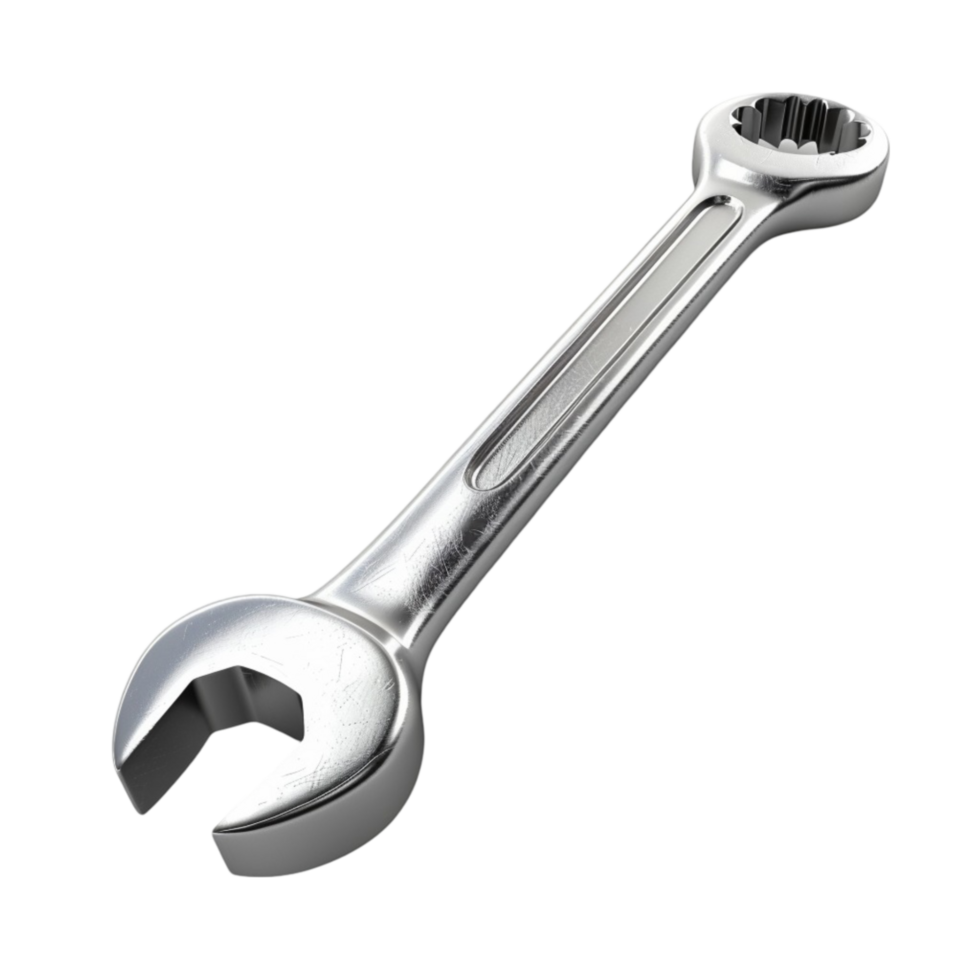 a wrench on a transparent background AI-Generated png