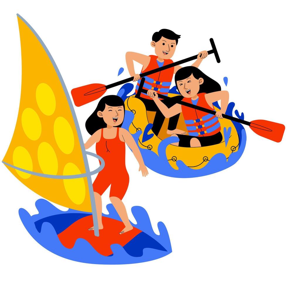 summer holiday element illustration vector