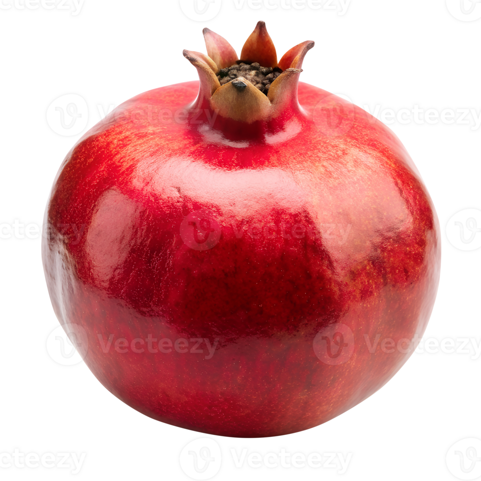 Close Up of a Pomegranate on Transparent Background png