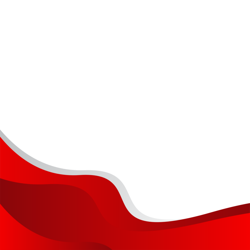 Red Wave Background Template png