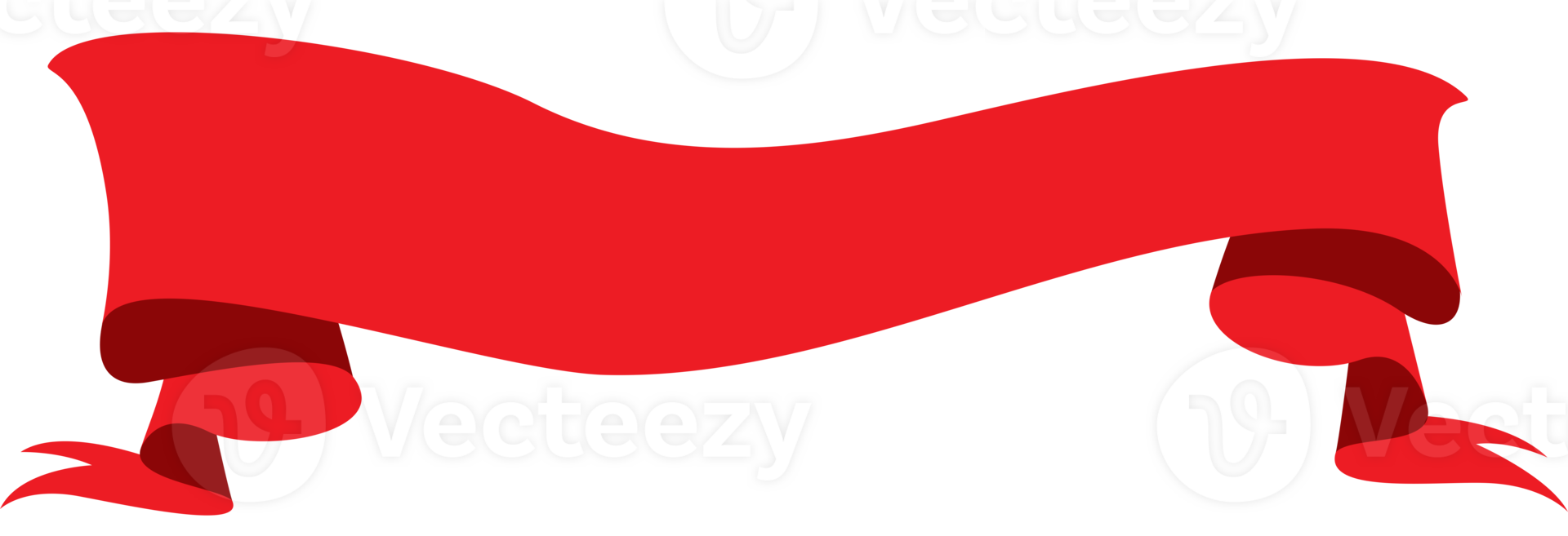 red ribbon banner transparent background 45878978 PNG