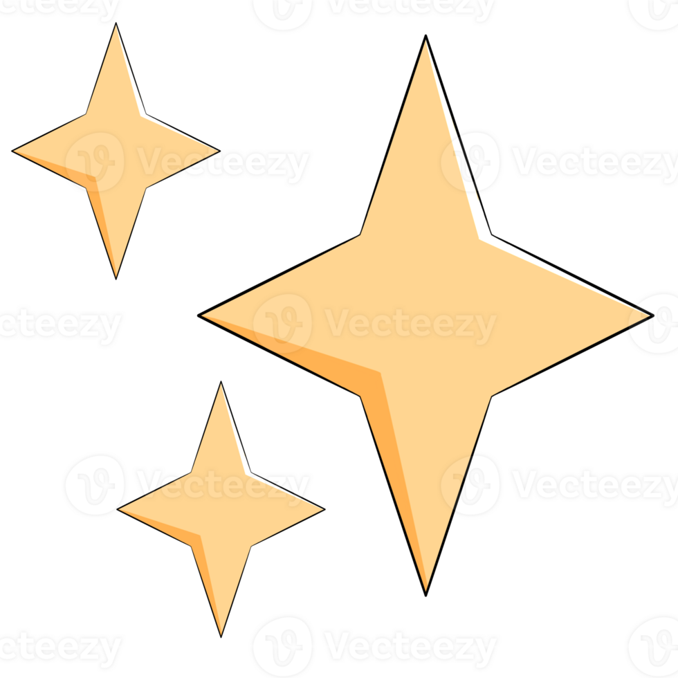 Sparkle Star Yellow png