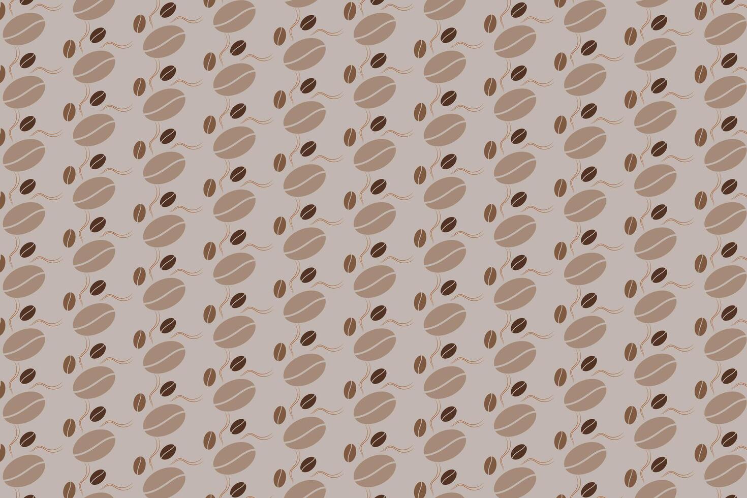 Seamless Pattern of Coffee Beans, A Caffeinated Design vector