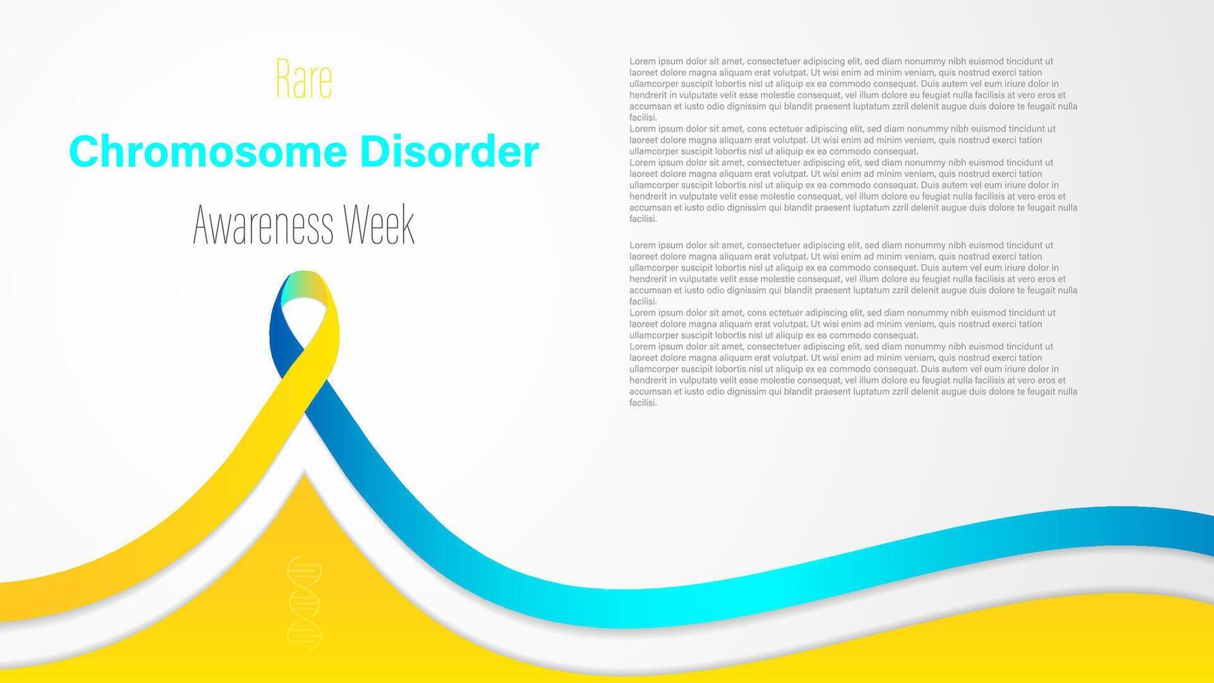 Rare chromosome disorder awareness week, illustration vector