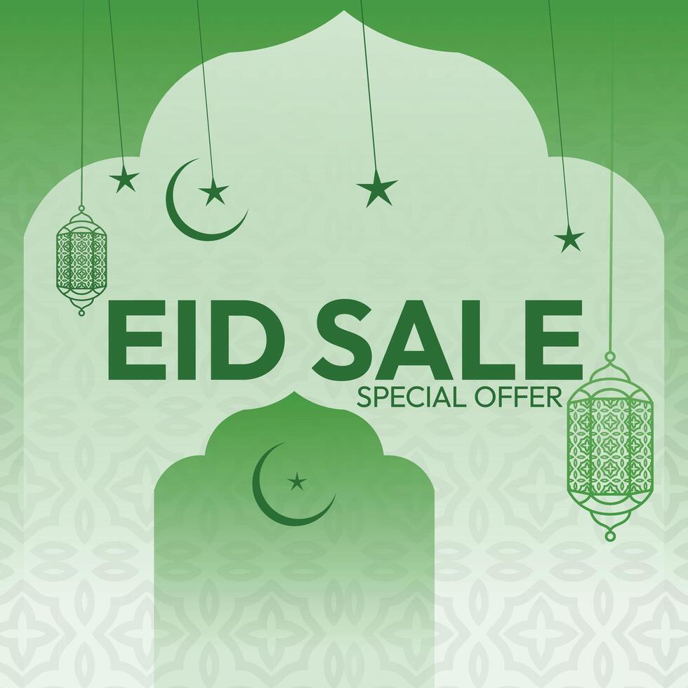 Eid sale special offer design. vector