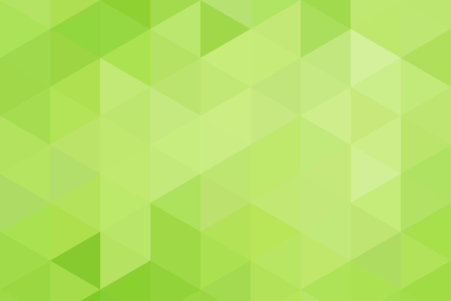 Gradient green background on triangle pattern. Geometric abstract pixel background. vector