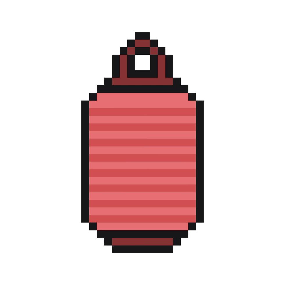 lampion pixel art for dynamic digital projects and designs. vector
