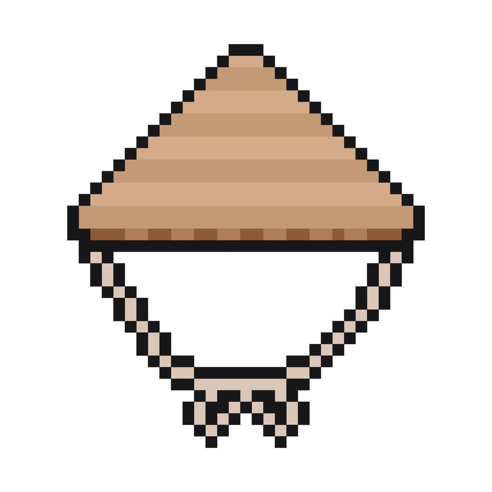 japan hat pixel art for dynamic digital projects and designs. vector