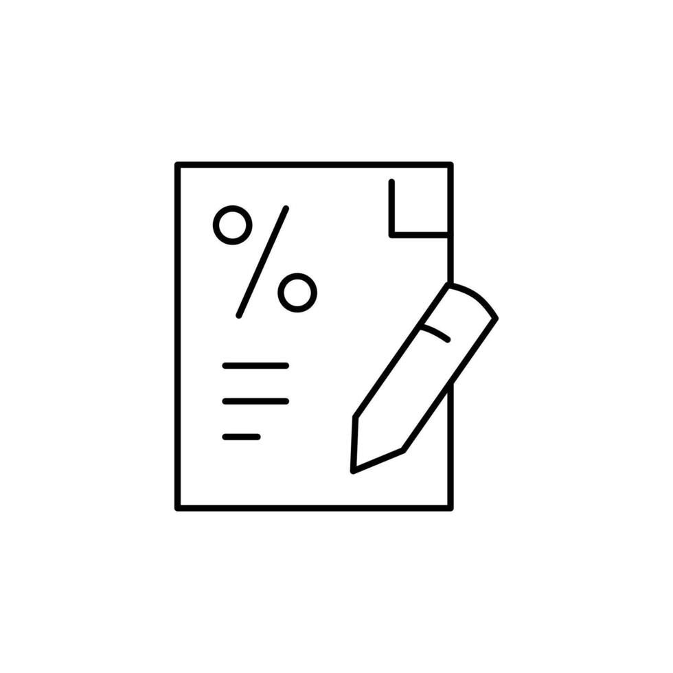 loan application thin outline icon design good for website and mobile app vector
