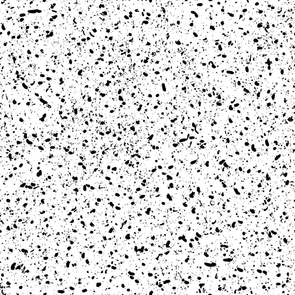 Old Gritty Black Ink Splash Seamless Pattern vector