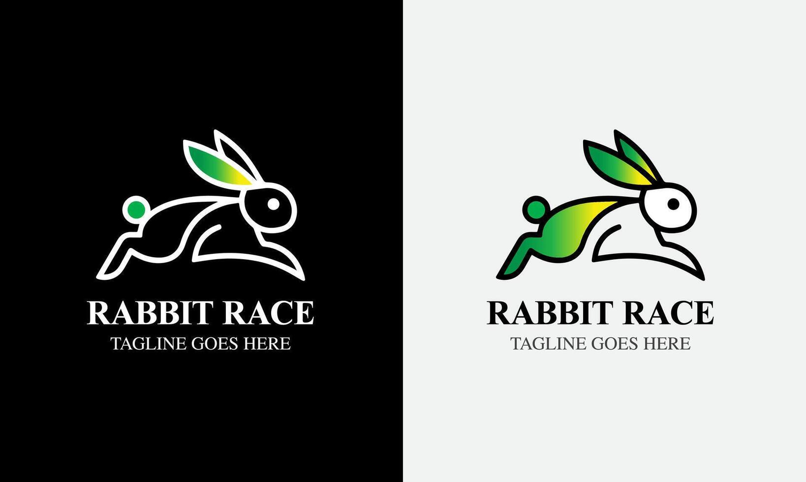 Rabbit Logo, Rabbit with leaf carrot, Animal Design Logo , rabbit head, minimalist modern concept sample vector