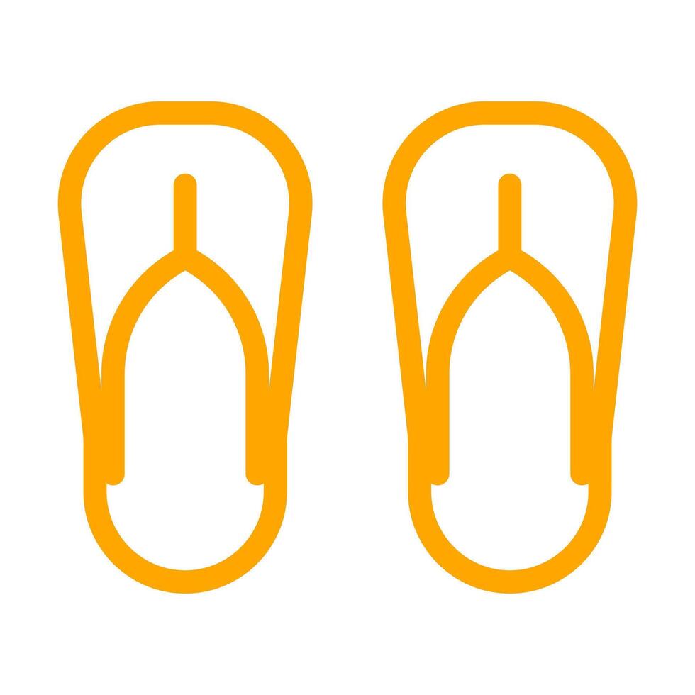 flip flops icon, slippers symbol. illustration vector