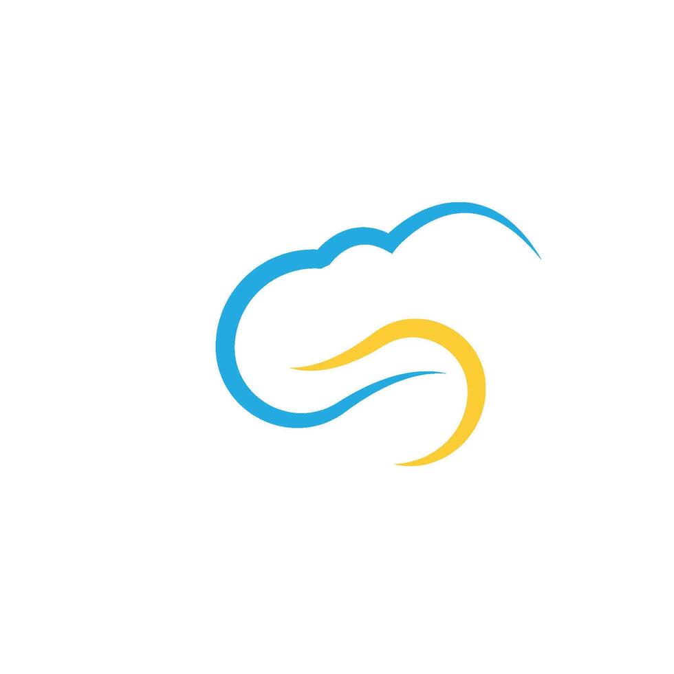 cloud template logo vector