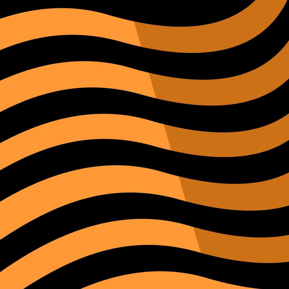 a black and orange striped pattern on an orange background vector