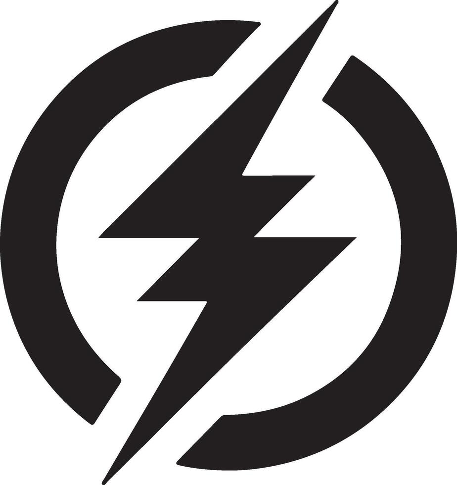 Power lightning logo icon illustration eps 10 vector