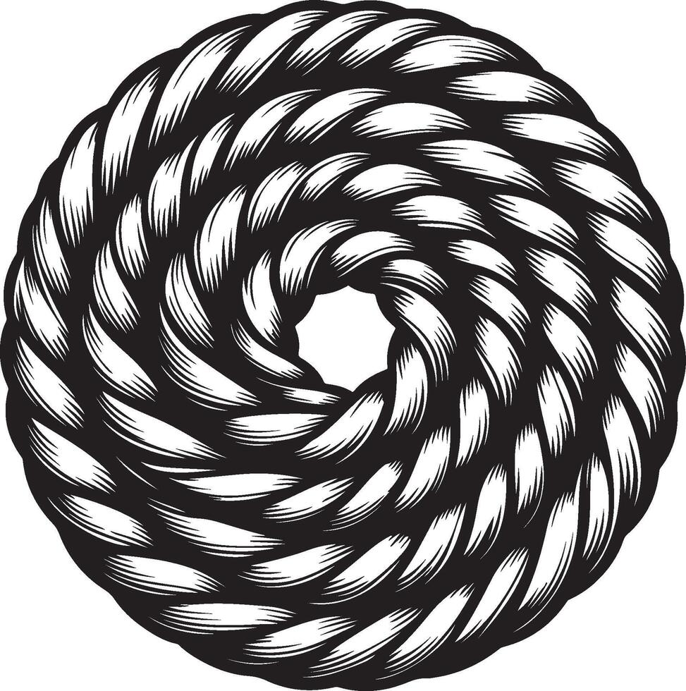 rope braided twisted line illustration eps 10 vector