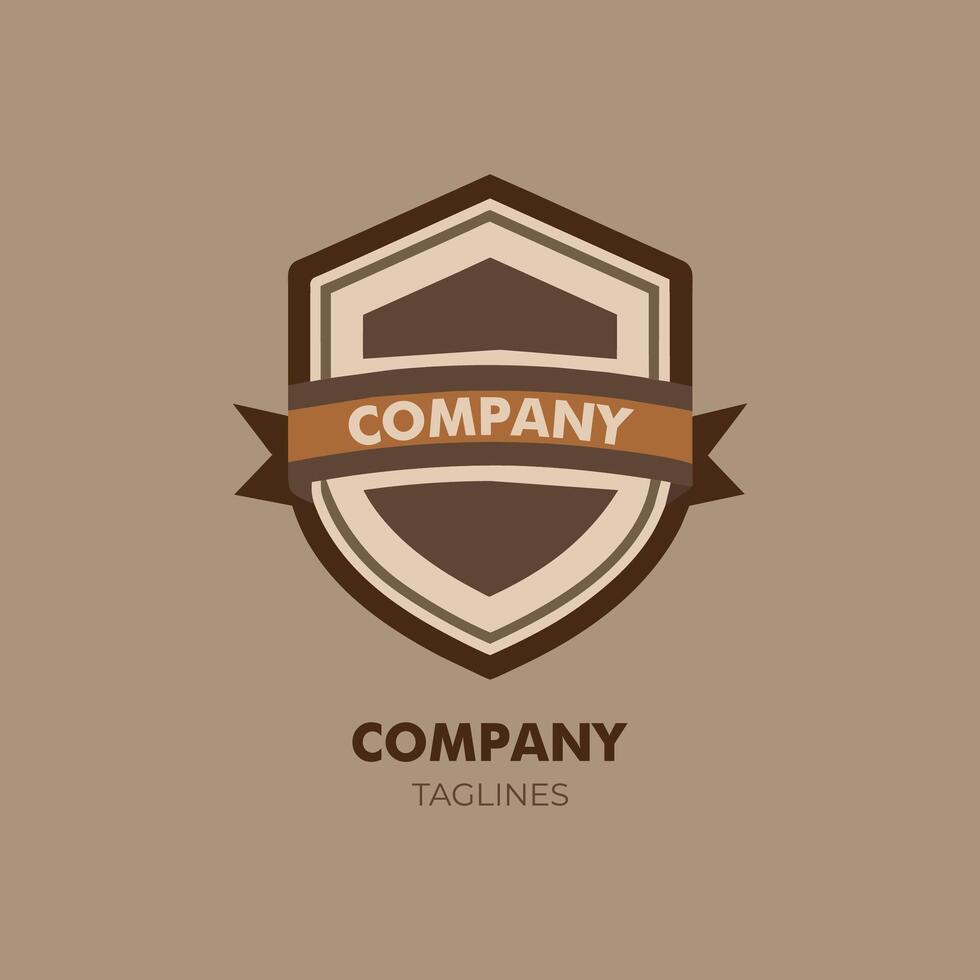 A Vintage Badge Logo of Muted Browns, Grays, and Sepia Tones vector