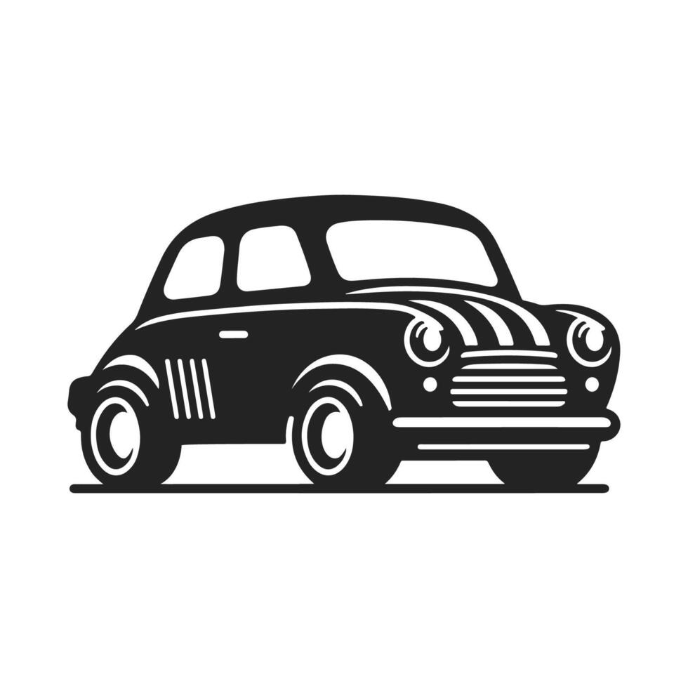Car silhouette SVG isolated on white background vector
