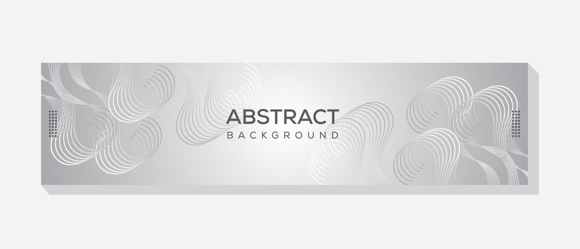A template for a social media cover banner featuring an abstract technological design vector