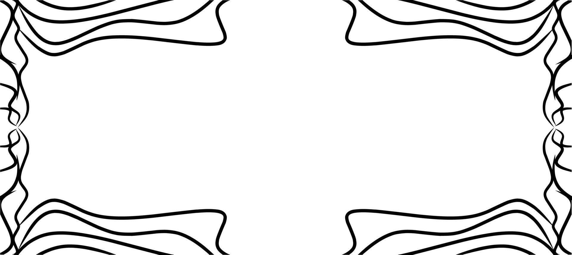 striped frame that has black color vector