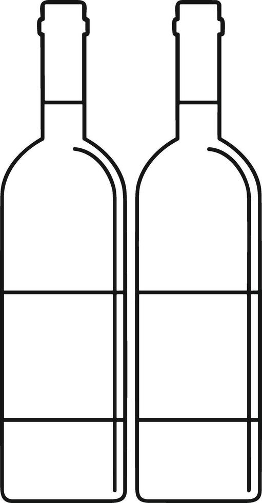 Bottle drink icon symbol image. Illustration of the drink water bottle glass design image vector
