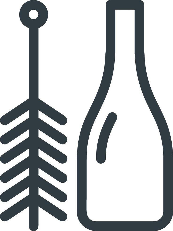 Bottle drink icon symbol image. Illustration of the drink water bottle glass design image vector