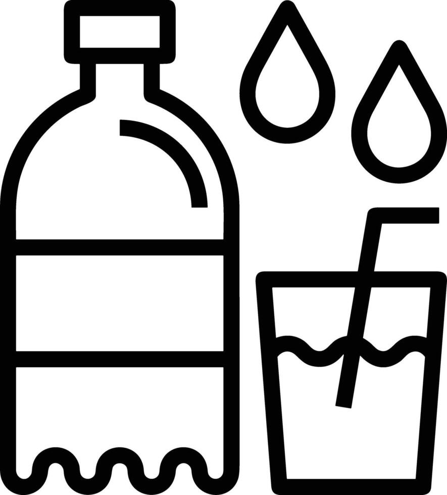 Bottle drink icon symbol image. Illustration of the drink water bottle glass design image vector