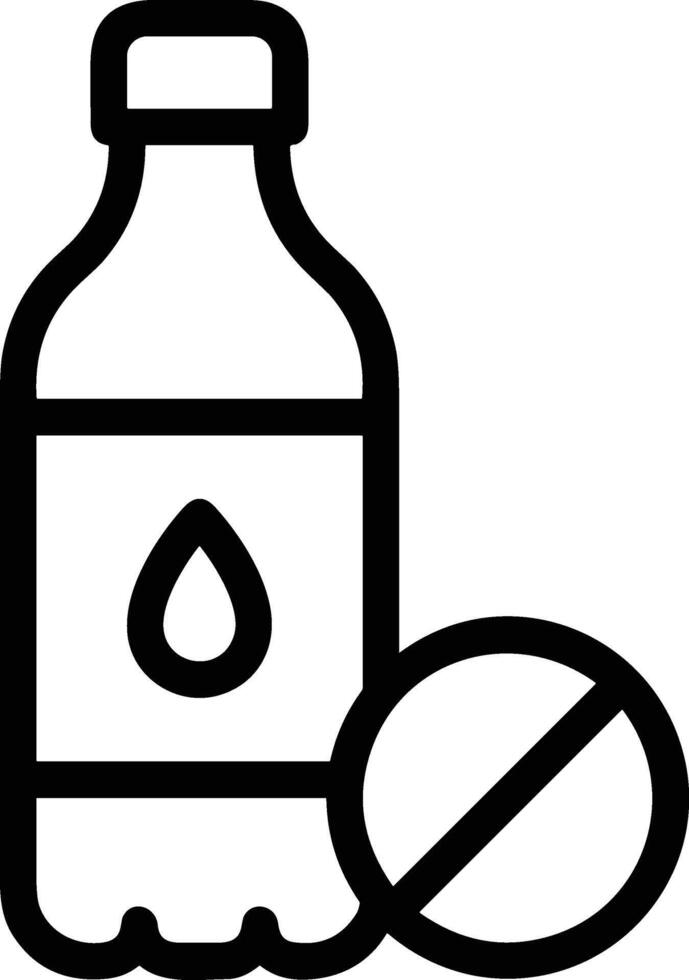 Bottle drink icon symbol image. Illustration of the drink water bottle glass design image vector